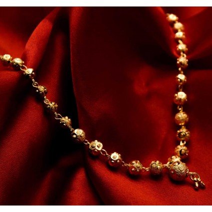 Fascinating Gold Plated Designer Ball chain Necklace