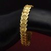 Gold Plated Designer Gent's Thick Heart Bracelet