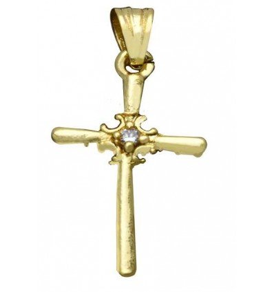 Gold Plated Christian Cross Pendant