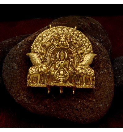One Gram Antique Gaja Lakshmi Pendant