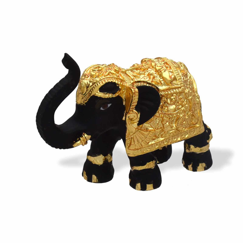 Buy Black And Gold Decorative Elephant Statue OnlineKollam Supreme