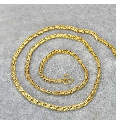 Designer Micro Gold Plated Eyeball Chain
