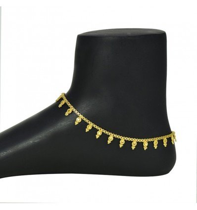Elegant Gold Plated Designer Anklets|Kolusu|Payal