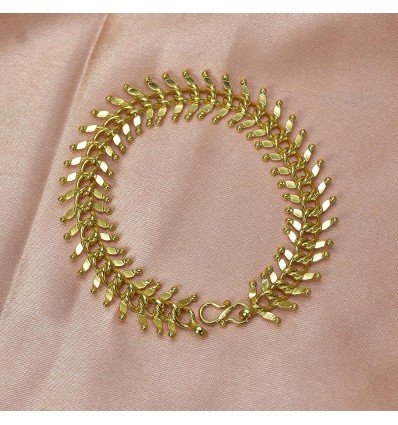 Gold Plated Centipede Gent's Bracelet
