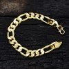 Gold Plated Thick Sachin Gent's Bracelet