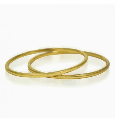 Simple Gold Plated Plain Daily Wear Bangles