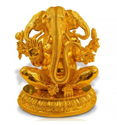 Three Head Ganesha Idol