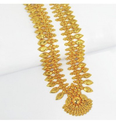 Beautiful Gold Plated Jasmine Mulla Mottu Bridal Long Chain