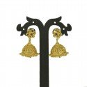 Traditional Gold Plated Medium Coil Design Jhumka
