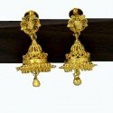 Traditional Gold Plated Medium Jhumkas For Girls