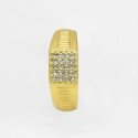 Gent's Micro Gold Plated Cz Stone Finger Ring