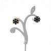 Stunning Premium Semi-Precious Stones Floral Ear Studs - pj