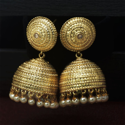 Bridal gold jhumkas Clearance