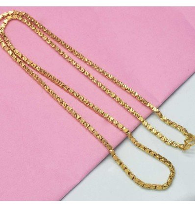 Contemporary One Gram Gold Designer Chain For Ladies
