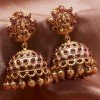 Antique Matte Designer Beads Hanging Kemp Lakshmi Jhumki