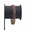 Party Wear Premium Gold Plated Floral Ruby Bangle