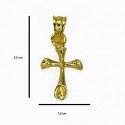 Cute Gold Plated Small Cross Pendant