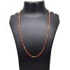 Stylish Gold Plated Cylinder Coral and Designer Golden Bead Chain