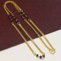 Ethnic Gold Plated Maroon Crystals Urvasi Chain