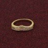 Premium Fashion CZ Stone Curved Band Ring