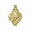 Konch Design Traditional Gold Plated Om Pendant