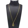 South Indian Gold Plated Palakka Pendant with Designer Chain