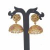 Premium Gold Plated Traditional Ruby Stones Jhumka