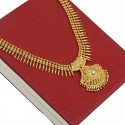Gold Plated AD Stone Jasmine Necklace