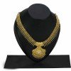 Contemporary Gold Plated Ruby Stone Jasmine Necklace