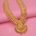 Gold Plated Mango Bridal Broad Long Chain with Pendant