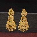 Kollam Supreme Gold Plated Bridal Golden Drop Earrings
