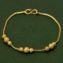 Cute Gold Plated Beads Box Chain Ladies Bracelet