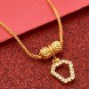 Silver Beads Gold Plated Box Chain Necklace