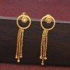 Stylish Gold Plated Box Chain Hanging Drop Earrings