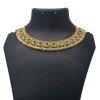 Gold Plated Traditional Black Stone Poothali Model Necklace