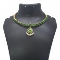 Real Temple Jewellery Emeralds Adigai Necklace