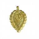 Gold Plated Traditional Hindu Om Thali Pendant