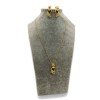 Gold Plated Simple Chain with Mango Pendant And Studs