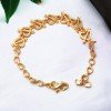 Lovely Gold Plated Heart And Arrow Ladies Bracelet 