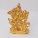 Gold Plated Very Small Sherawali Durga Matha Idol