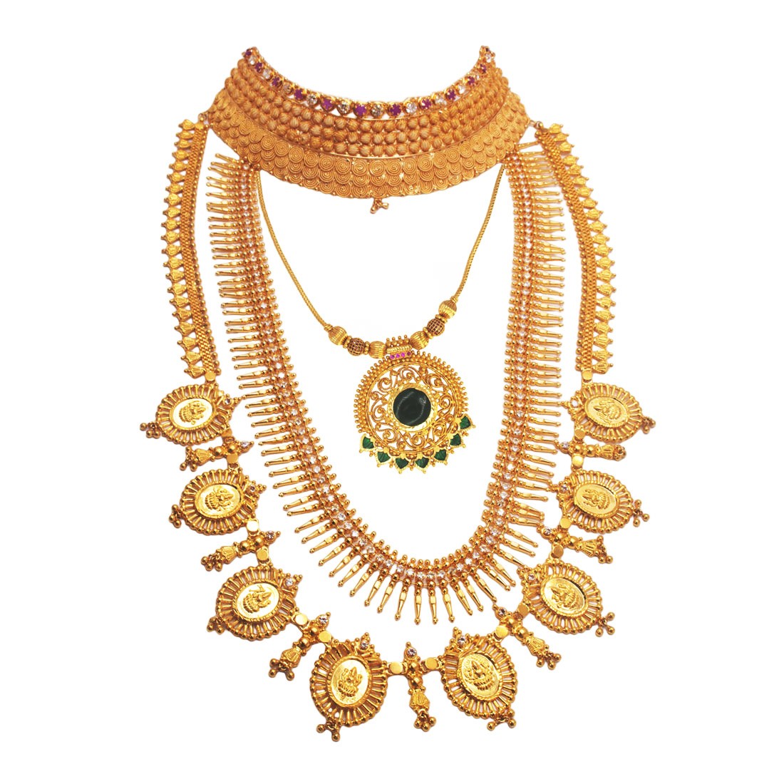 Trendy Gold Plated Designer Bridal Jewellery Set online