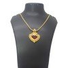One Gram Gold Plated Red Palakka Pendant
