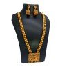 Antique Matte Kemp Long Necklace Jhumka Set