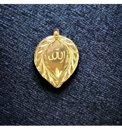 Gold Plated Designer Muslim Crescent Thali Pendant