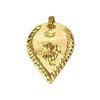Small Gold Plated Crescent Thali Pendant