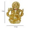 Elegant Gold Plated Ganesha/Vinayaka Idol
