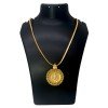 Gold Plated Designer Chain with Lakshmi Pendant Necklace