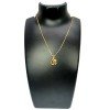 Cute Gold Plated Om Pendant in Simple Box Chain