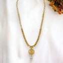 Stylish Gold Plated American Diamond Necklace