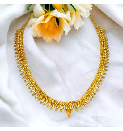 South Indian Gold Plated Bridal Mango Long Necklace